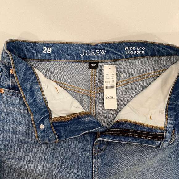 J.Crew Denim Trouser in Chambray Blue Wash NWT - Picture 5 of 6